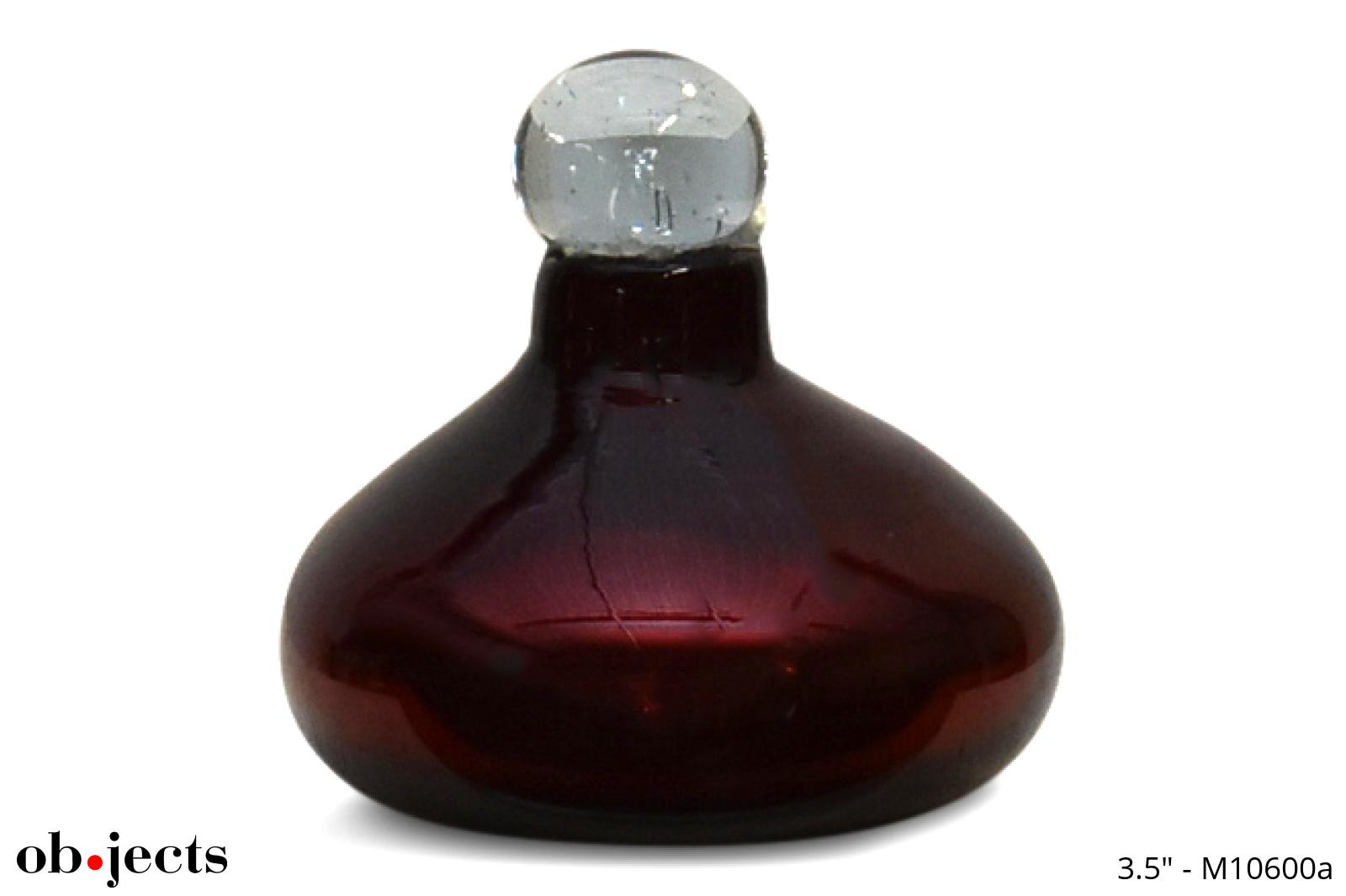 Bottle Decorative Red Glass Ob•jects