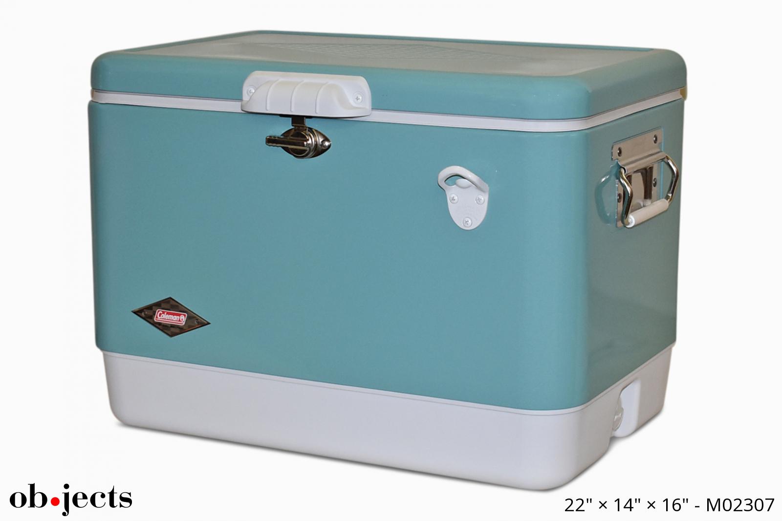 Ice Chest/Cooler Turquoise/White w 