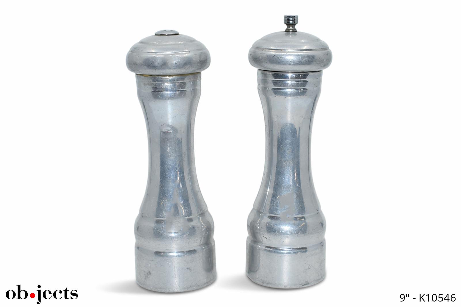 Shakers Pair Salt & Pepper Chrome Ob•jects
