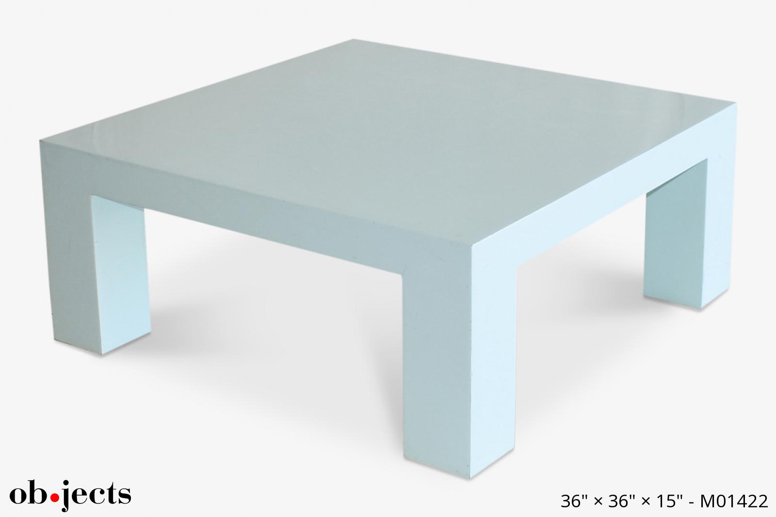 Table Ice Blue Lacquer Ob Jects