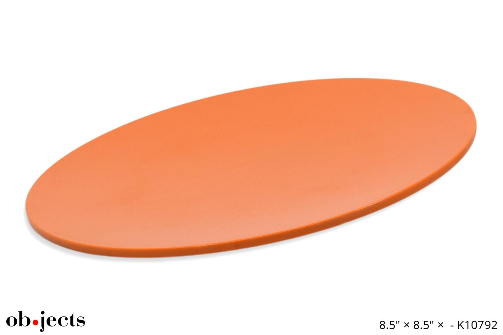 Plate Orange Melamine Ob•jects