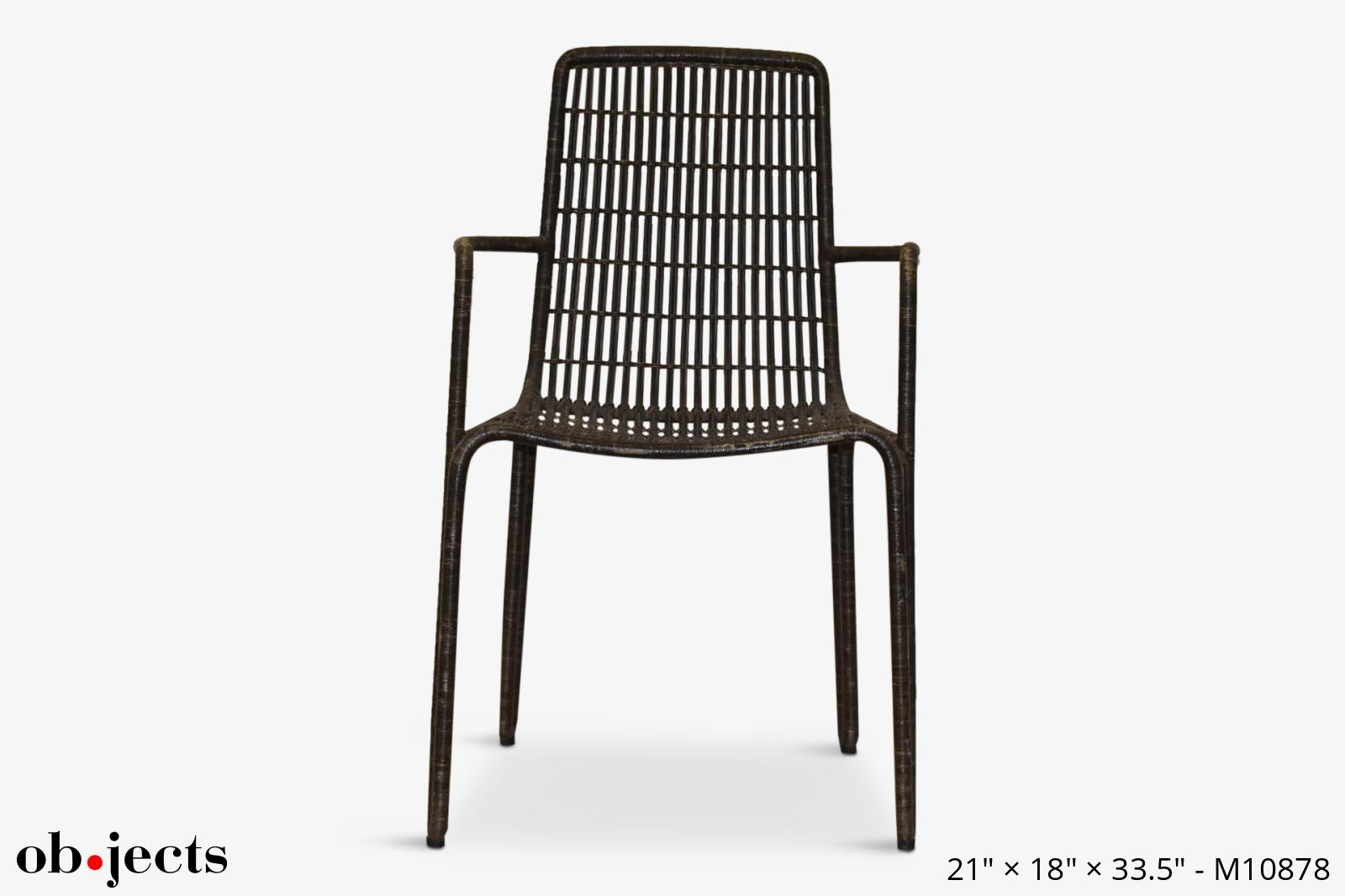 Chair Arm Espresso Woven Nairobi Ob•jects
