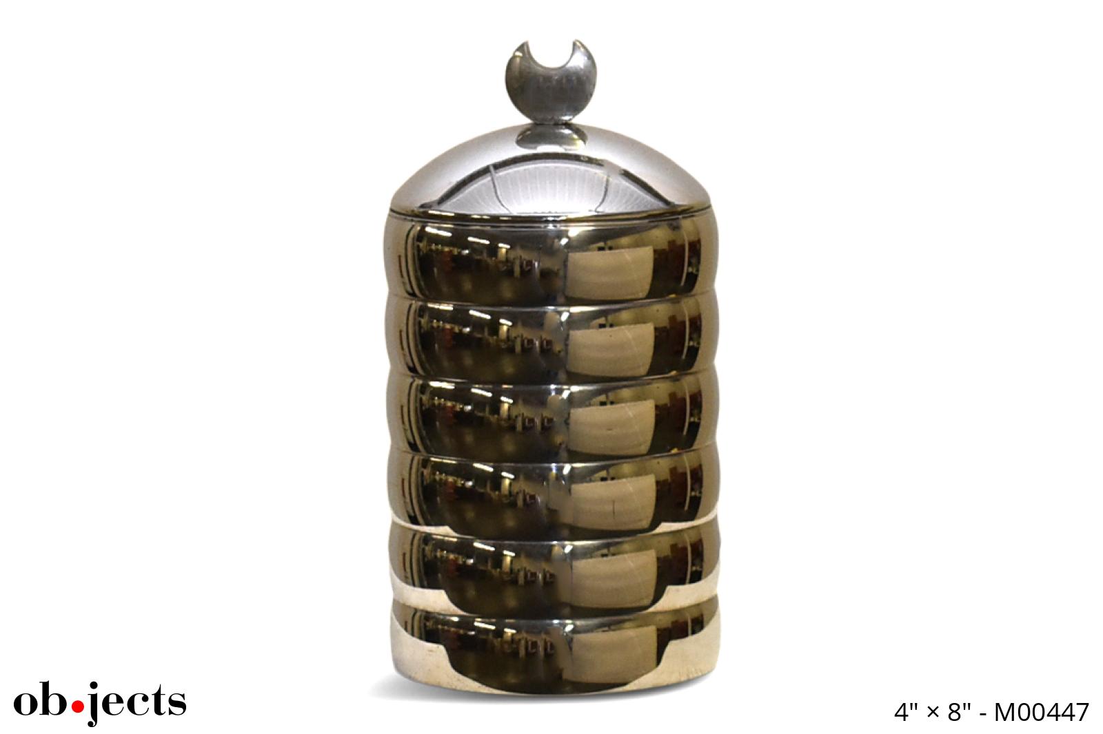 Canister Alessi Polished Stainless Ob•jects