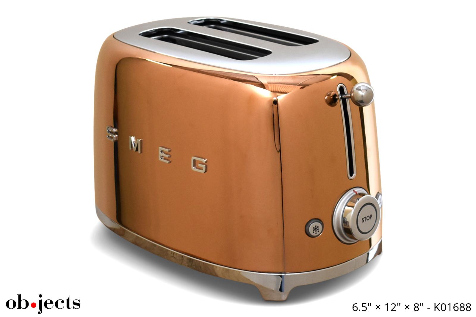 Smeg 2-Slice Toaster - Champagne