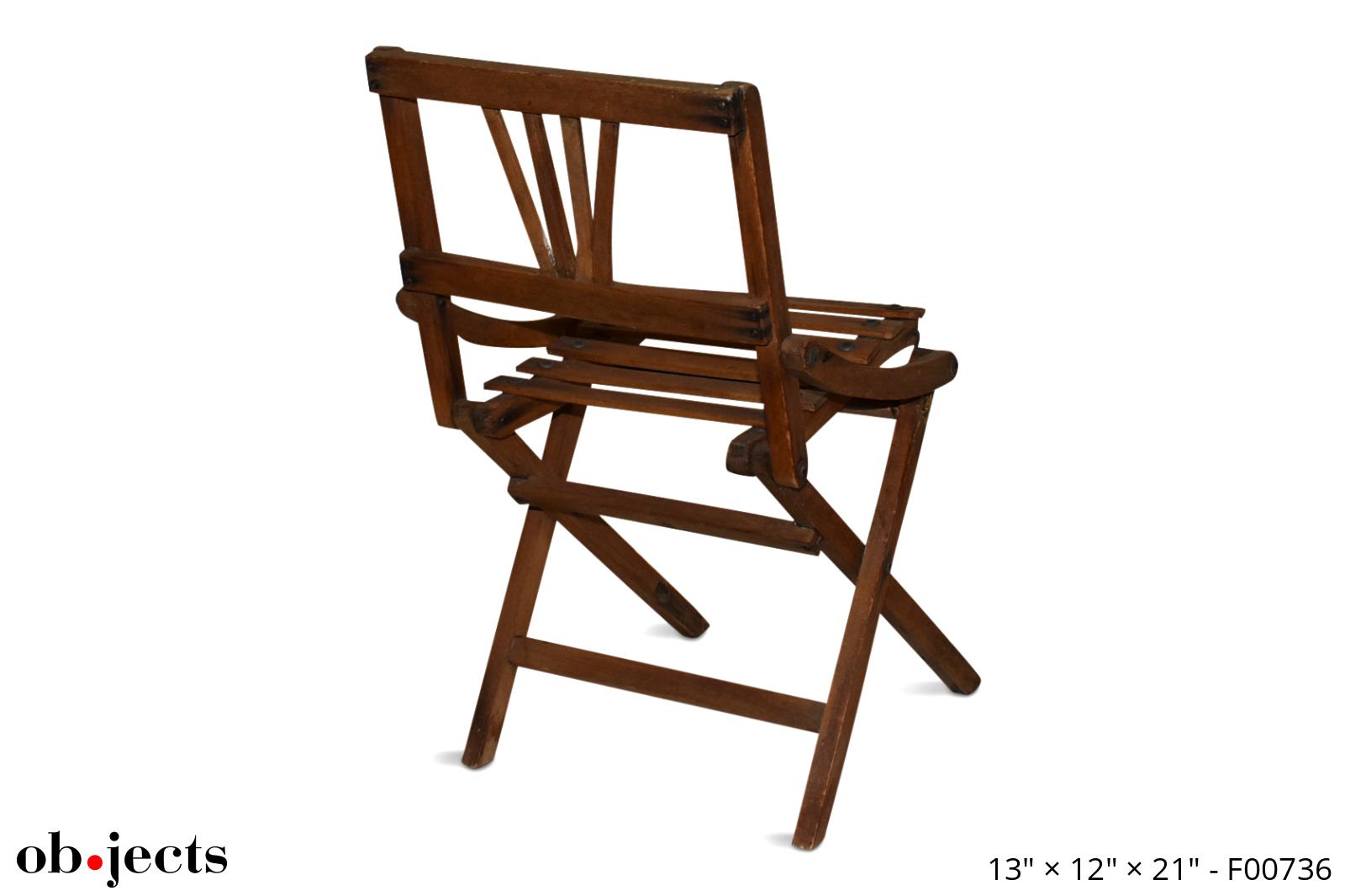 Chair Child Folding Wood Ob•jects
