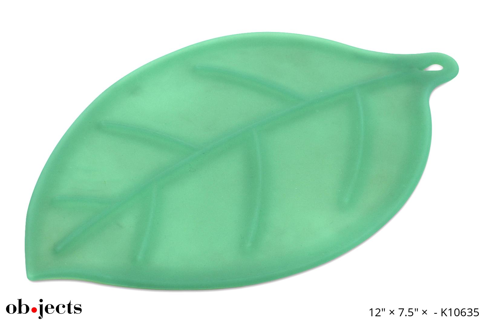Trivet Leaf Resin Green Ob•jects