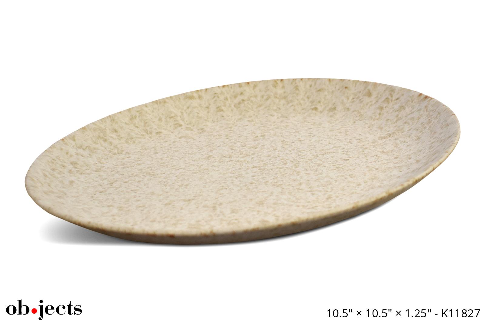 Plate Dinner 10.5" Oatmeal Ob•jects